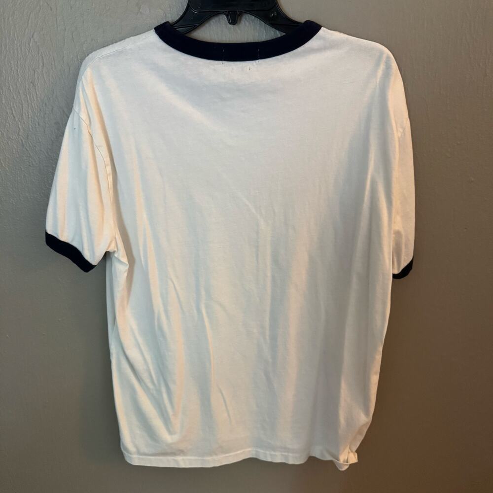 POLO RALPH LAUREN Polo Navy Blue Logo T-Shirt Size Medium casual comfort - Picture 6 of 6